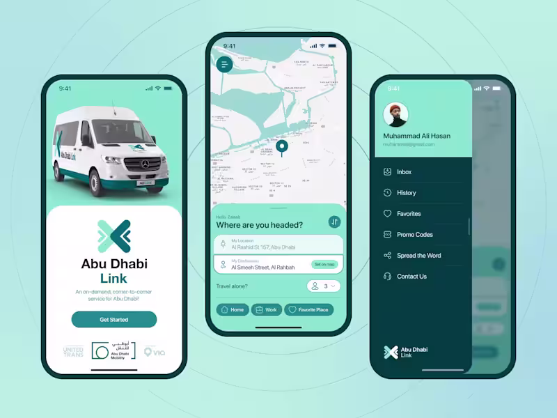Cover image for Abu Dhabi Link — Public transit App