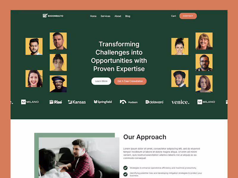 Cover image for Consulting Website