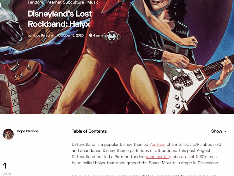Cover image for Disneyland’s Lost Rockband: Halyx • The Daily Fandom