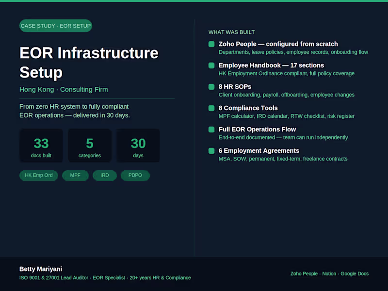 Cover image for The EOR Foundation — Hong Kong