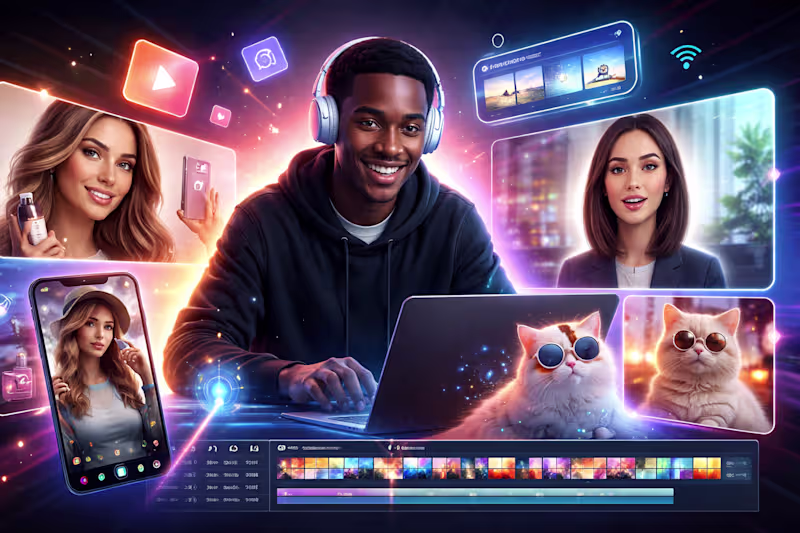 Cover image for AI Video Creator & Editor |Ads, UGC, Avatars, Editing, Sora, Veo