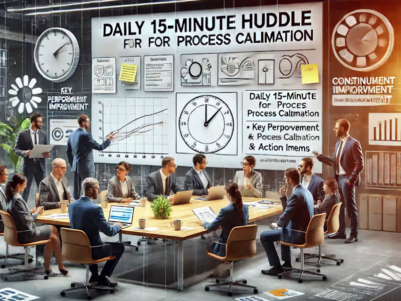 Cover image for Daily 15-Minute Huddle for Process Calibration: Driving Success 