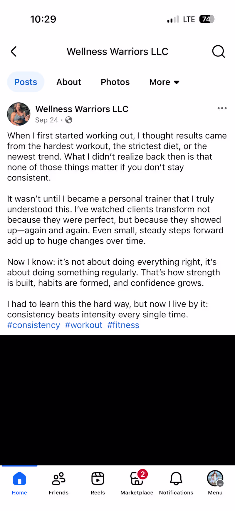 Cover image for I manage all social media content for Wellness Warriors, my ...