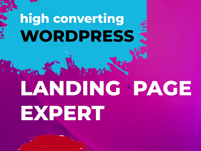 Cover image for professional and responsive WordPress landing page
