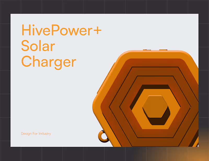 Cover image for HivePower+ Solar Charger | Product Design