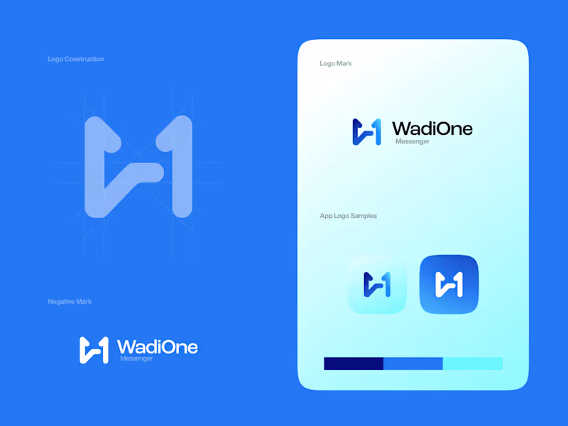 Cover image for WadiOne - Messenger App Logo Concept