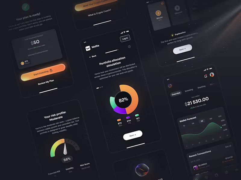 Cover image for Wallie - Crypto Wallet Mobile App