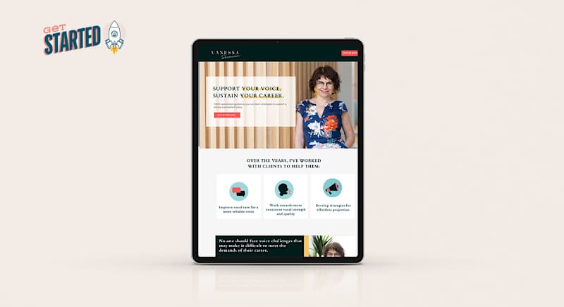 Cover image for Personal Brand and Landing Page Development for Vanessa Sciacca