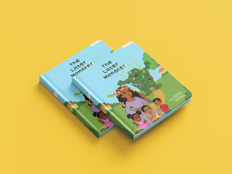 Cover image for Illustration and Cover Art for Litter Monster