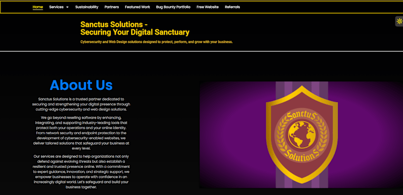 Cover image for Sanctus Solutions Website Design and Development