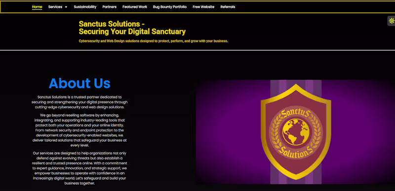 Cover image for Sanctus Solutions Website Design and Development