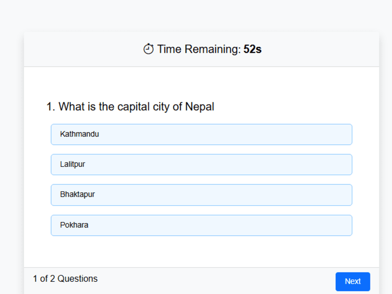 Cover image for Customizable Quiz Application
