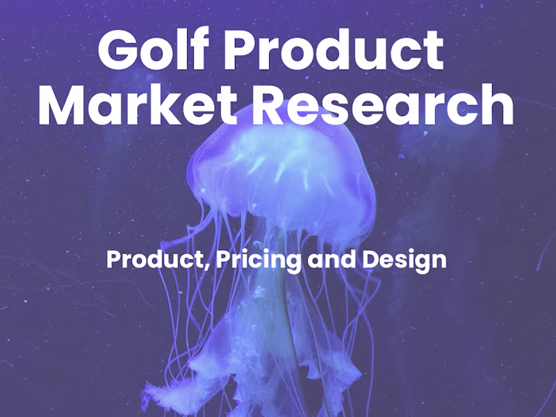 Cover image for Golf Appeal Market Research in Vietnam market