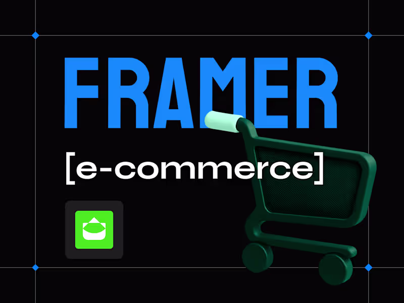 Cover image for Framer E-commerce | Shopify + Frameship Website Development