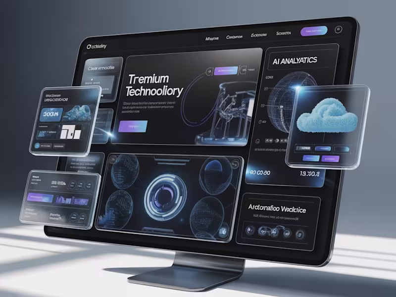 Cover image for  Webflow-style Premium Landing Page (Framer/Webflow ready)