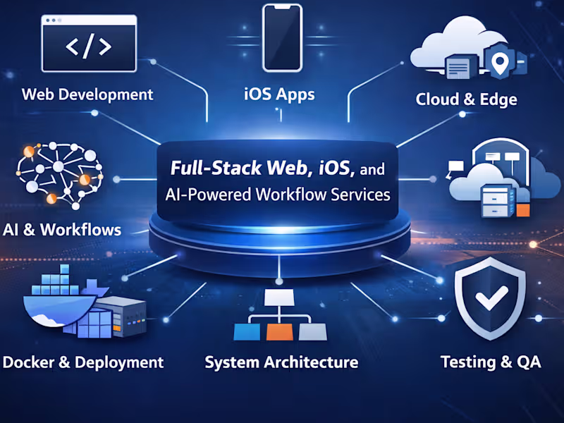 Cover image for Full-Stack Web App & Mobile (iOS) App Development