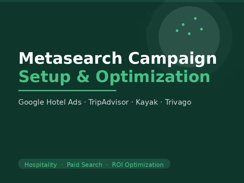 Cover image for Metasearch Campaign Setup & Optimization