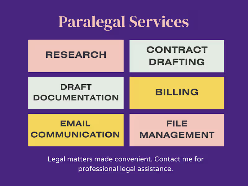Cover image for Paralegal Assistance