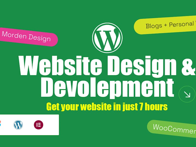 Cover image for I will create Wordpress website in just 7 hours