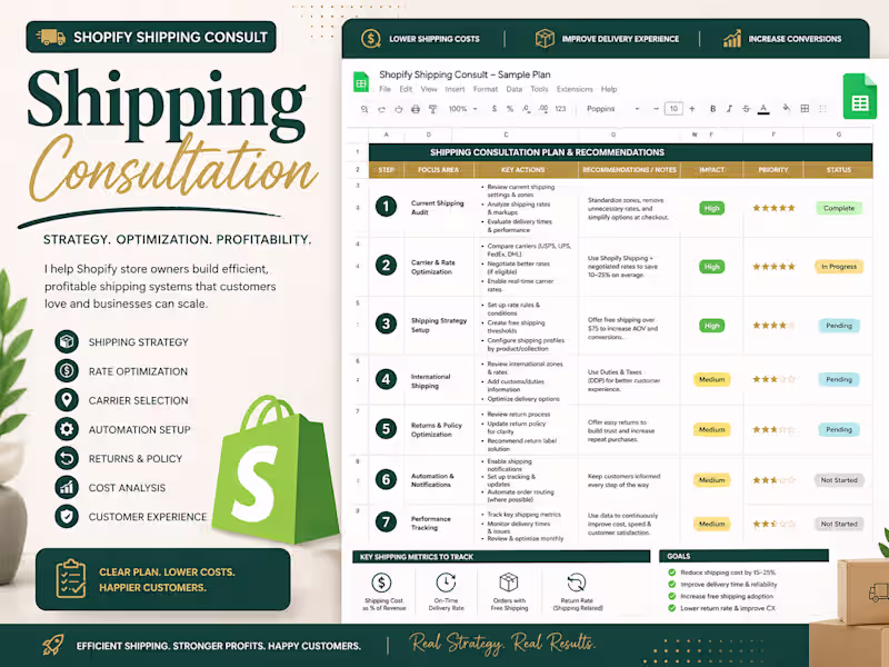 Cover image for Shopify Shipping Strategy Audit Example