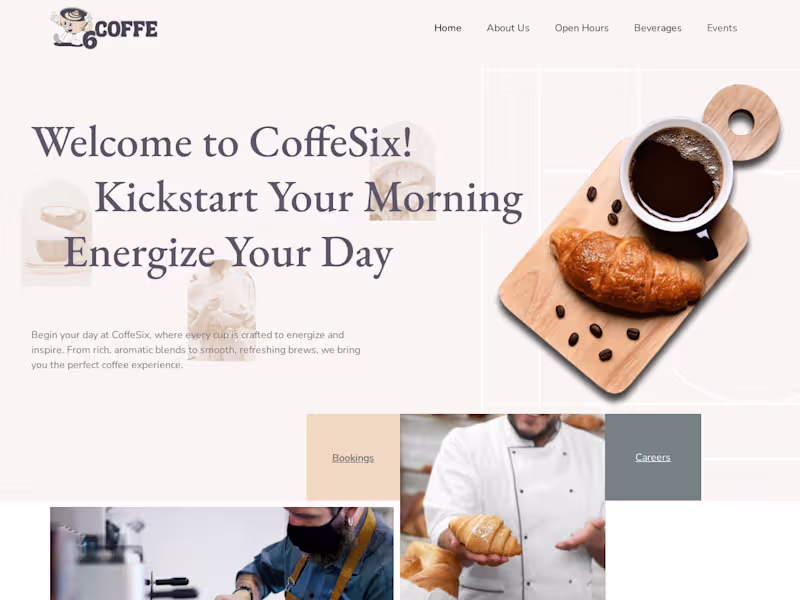 Cover image for CoffeSix – Website Development Project