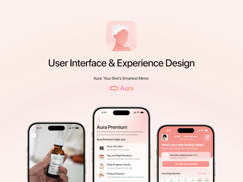 Cover image for Aura - Mobile App Design + Branding