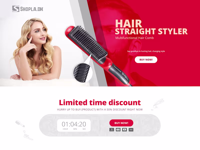 Cover image for Landing page design and development.