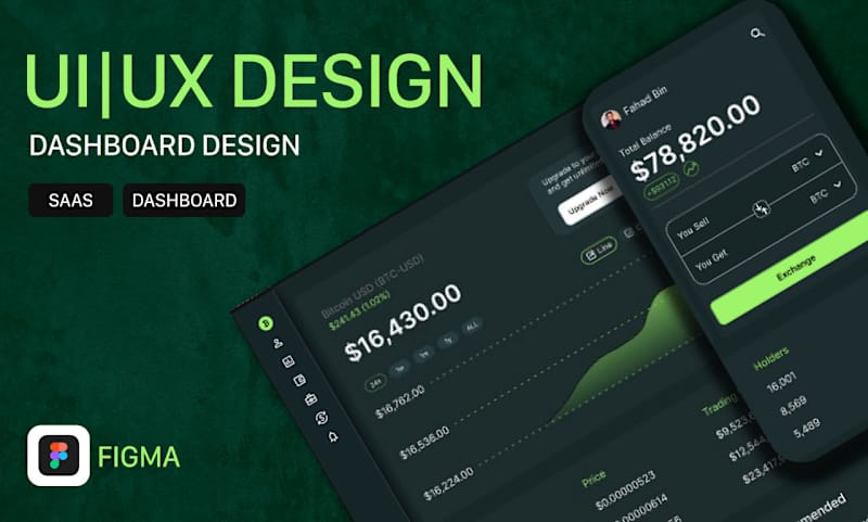 Cover image for I will functional SaaS UI dashboard design