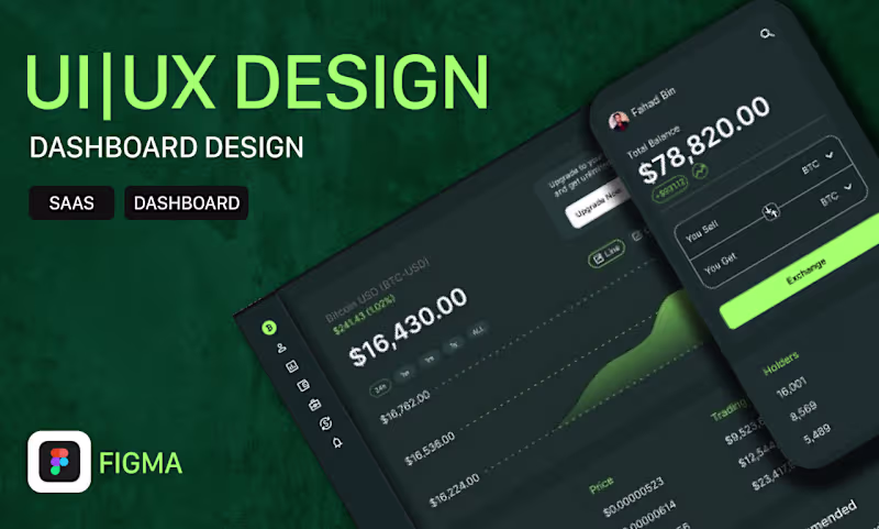 Cover image for I will functional SaaS UI dashboard design