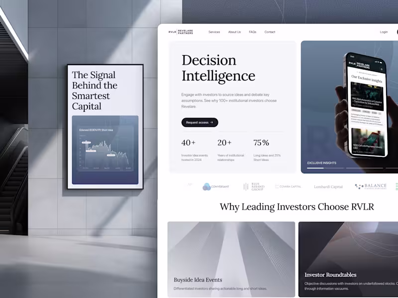 Cover image for Modern, Refined Branding for RVLR Partners