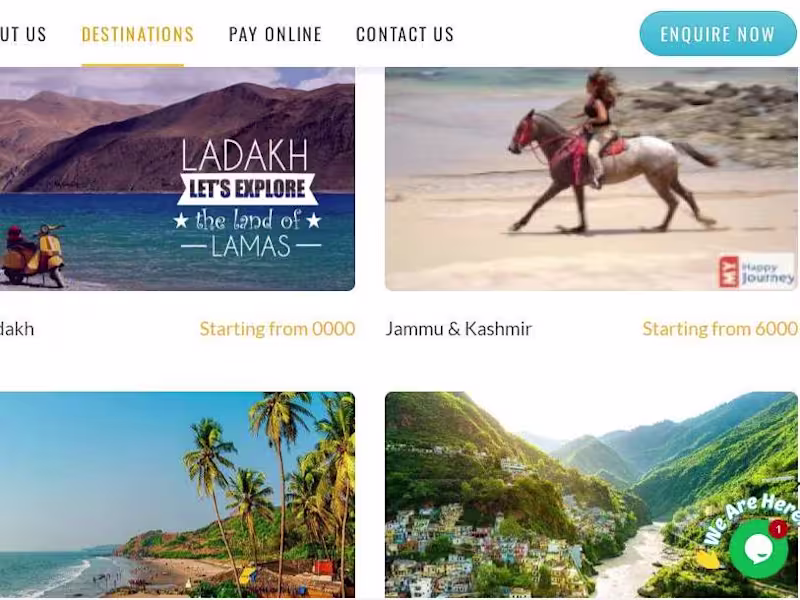 Cover image for A basic Travel Website
