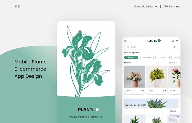 Cover image for Mobile Plants App Design | UI on Behance