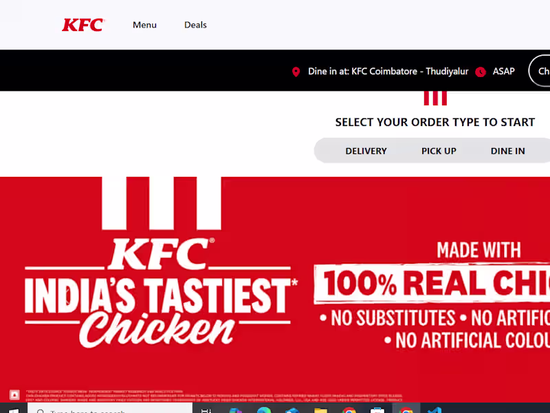 Cover image for GitHub - Hariharan3525/KFC-Clone