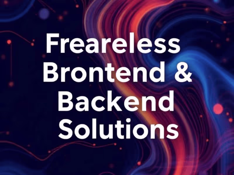 Cover image for Expert Frontend & Backend Development for Scalable Web Solutions