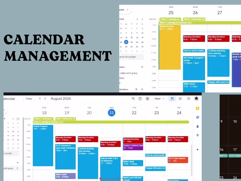 Cover image for Maximized Productivity with Expert Calendar Management 