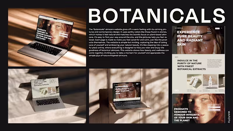 Cover image for Website Design and Graphics- Skincare