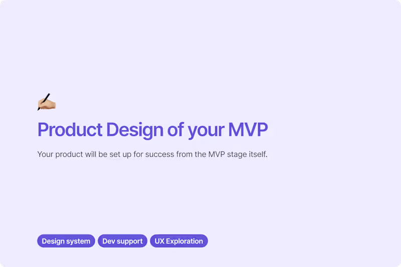 Cover image for MVP Design