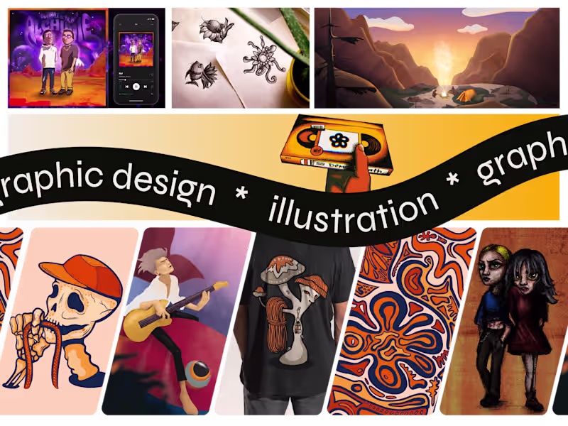 Cover image for Illustration for posters, album covers, t-shirts, events