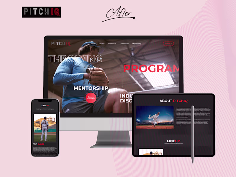 Cover image for Web Design and Learndash Integration for MLB Coach