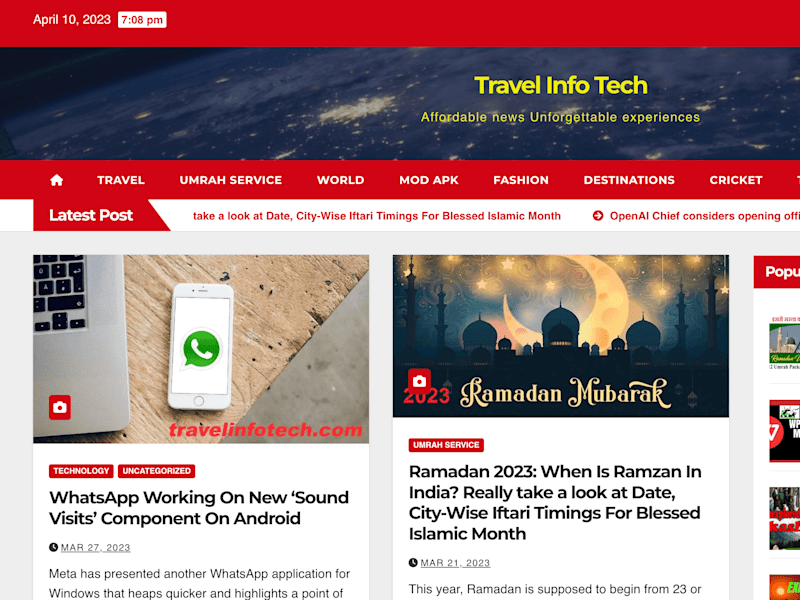 Cover image for Travel Info Tech