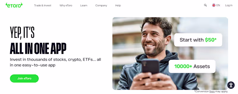 Cover image for eToro, the world’s leading social