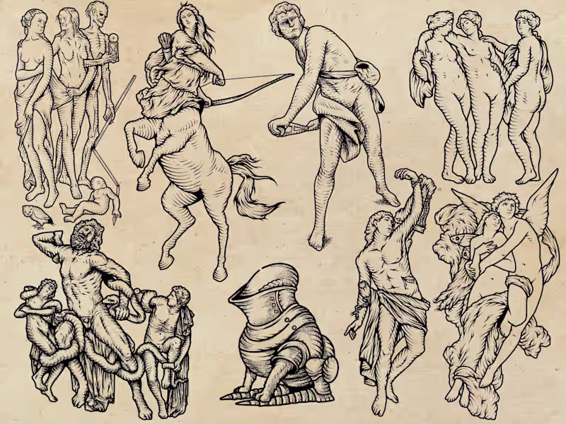 Cover image for Custom Engraving and Blackwork Tattoo Designs