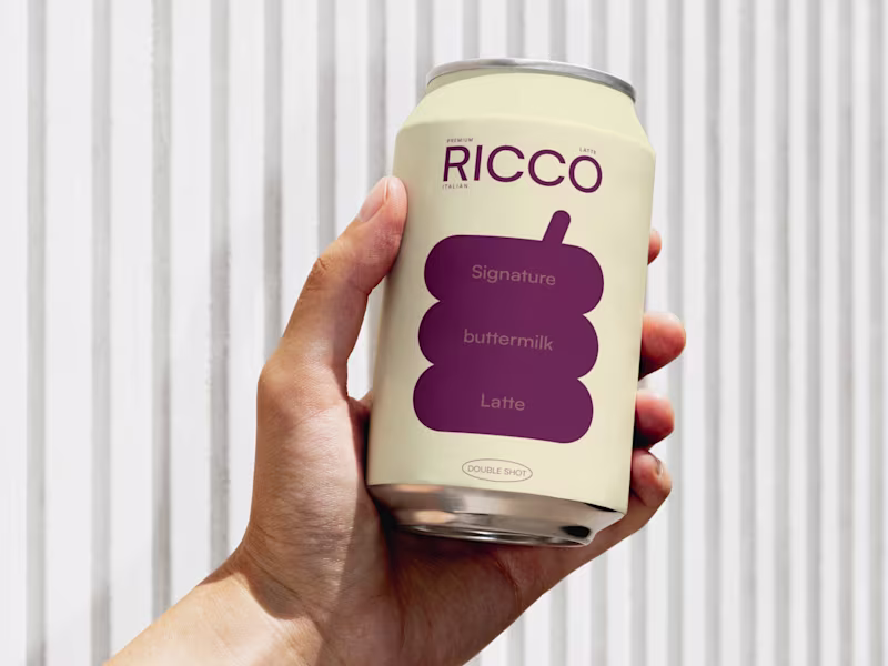 Cover image for Ricco premium italian latte 