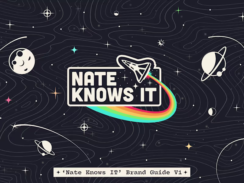 Cover image for Full Brand Identity for "Nate Knows IT"