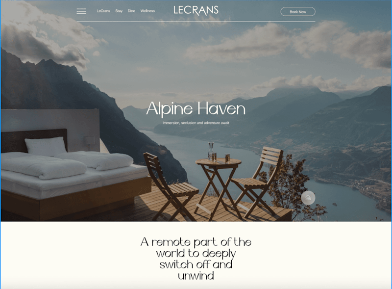 Cover image for LeCrans Alpine Retreat: Elevating Luxury Through Intuitive UX/UI