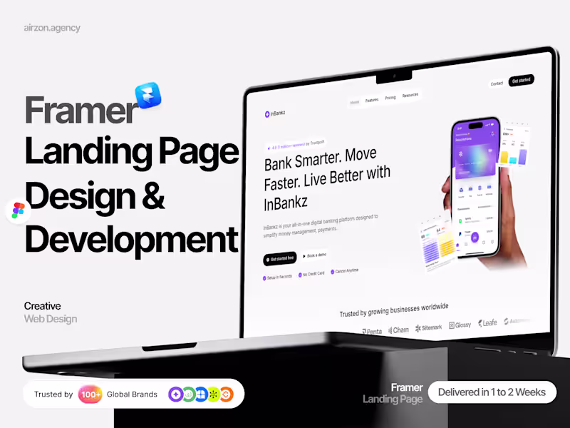 Cover image for Framer → Landing Page Design & Development