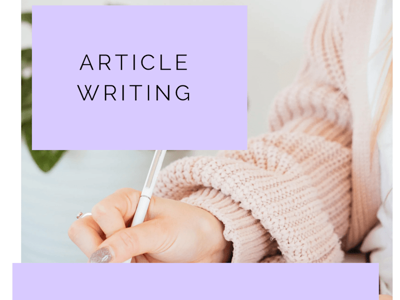 Cover image for Article Writing