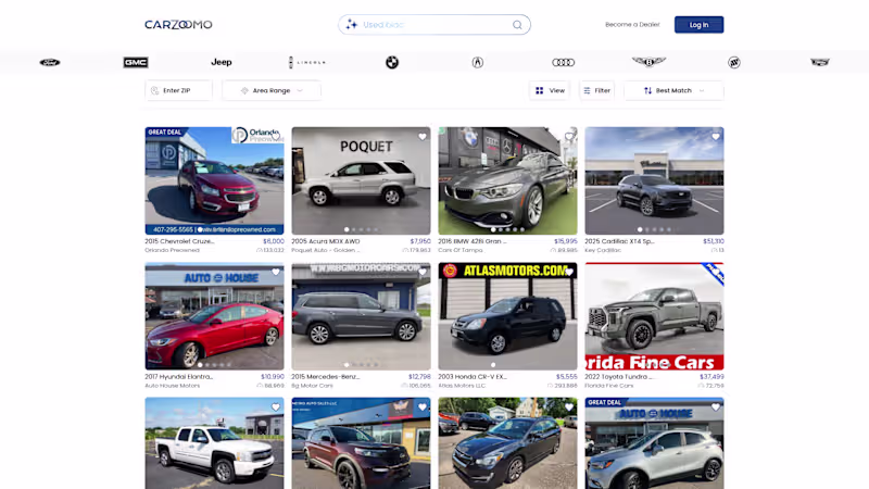 Cover image for CarZoomo - Online Marketplace