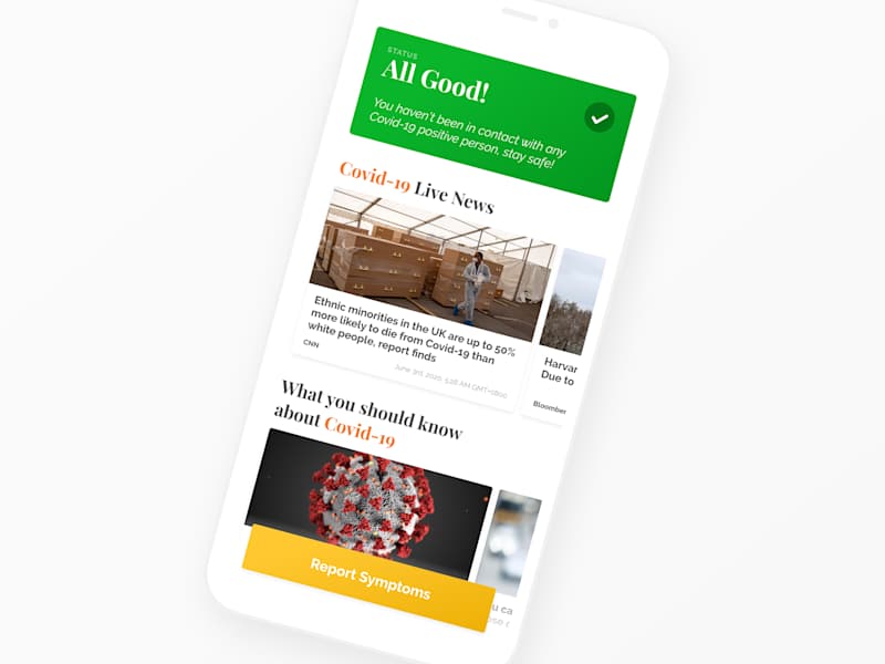 Cover image for Trace: Covid-19 Tracing App UI