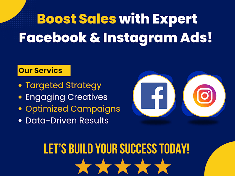 Cover image for 🚀 Skyrocket Your Sales with Expert Facebook & Instagram Ads!